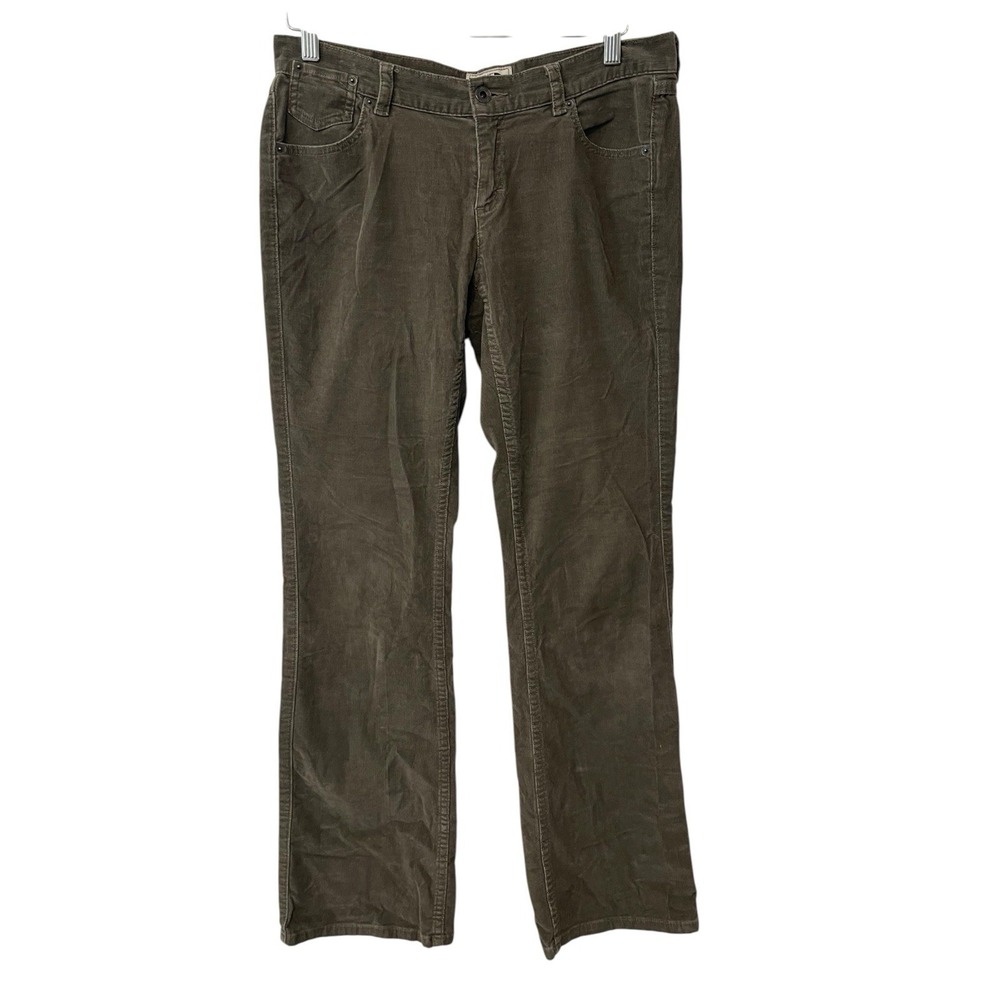The Northface Pants Corduroy Olive Green Size 10 Straight Leg Hiking Gorpcore